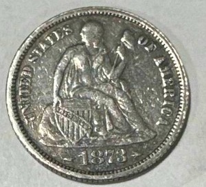 1873 Seated Liberty Dime