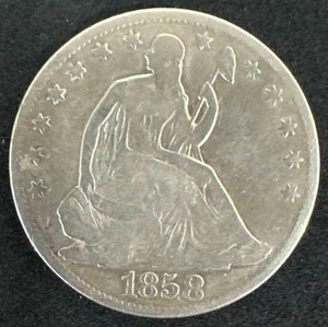 1858-O Seated Liberty Half Dollar