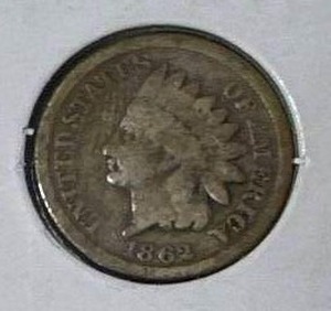 1862 Type 2 Indian Head Penny