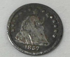 1857 Seated Liberty Half Dime