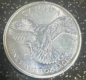 1oz .9999 Silver Canadian Wildlife Round