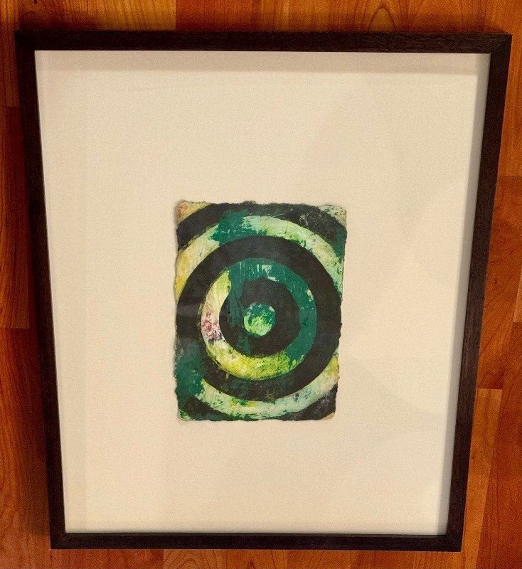 lot 7A image: Framed Original Oil on Paper by Harold Hollingsworth