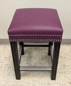 lot 57 image: Purple Counter Height Stool