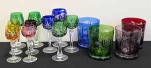 lot 61 image: Assorted Bohemian Crystal Glassware