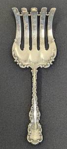 lot 47 image: Vintage Whiting Monogramed Sterling Silver Asparagus Server