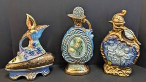 lot 37 image: Three Vintage Jim Beam Whiskey Bottles (Empty)