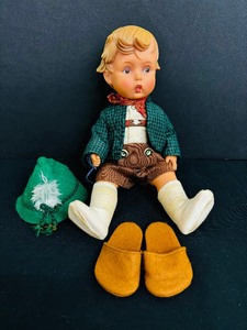 lot 142 image: Vintage Goebel Hansel Doll with Shoes and Hat