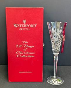 lot 70 image: Waterford Crystal 12 Days of Christmas Three French Hens Champagne Flute