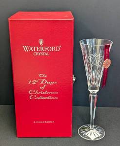 lot 72 image: Waterford Crystal 12 Days of Christmas Five Golden Rings Flute