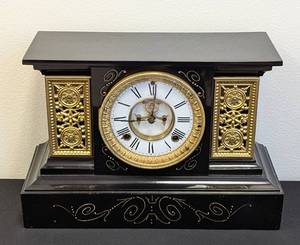 lot 92 image: Antique Ansonia Mantle Clock