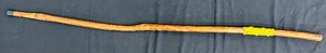 lot 98 image: Rustic Sturdy Wooden Walking Cane with an Amber Finish