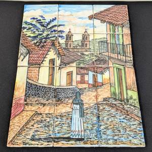 lot 160 image: Cerart Davalos Mexican Ceramic Tile Art