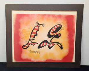 lot 180 image: Unframed Martian Foreplay Print by Andre Miripolsky