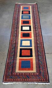 lot 16 image: Colorful Gabbeh Wool Runner