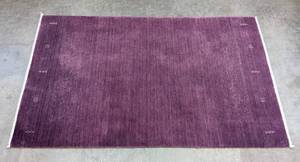 lot 26A image: Purple Gabbeh Wool Accent Rug