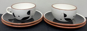lot 91B image: Vintage Stangl Pottery, Lyric Small Plates and Mugs