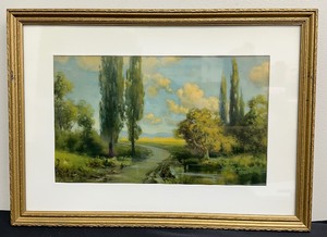 lot 107C image: Vintage Framed Robert Atkinson Fox The Good Luck Line Print