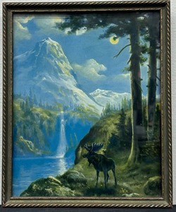 lot 85C image: Vintage King of the Silvery Domain Framed Print by R Atkinson Fox