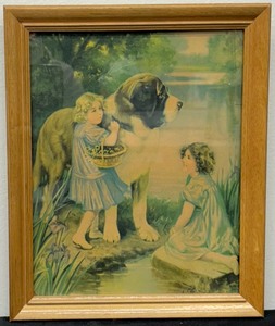 lot 93C image: Vintage Robert Atkinson Fox St Bernard Print