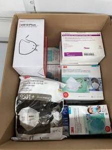 lot 31 image: HUGE Lot of 50 Boxes (1000 Masks) NEW Variety N95 Particulate Respirator Masks