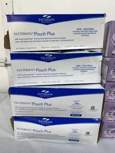 lot 38 image: Lot of Mixed NEW Brand Self-Sealing Sterilization Pouches (Patterson, Braval, & Defend)