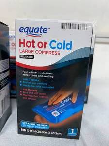 lot 43 image: Lot of 7 NEW Equate WAL148022 8 x 12 Reusable Hot or Cold Large Compresses