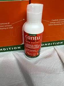 lot 57 image: Lot of 2 Boxes NEW Cantu 07669-24 12-Pack 3 fl. oz. Shea Butter Sulfate-Free Hydrating Cream Conditioners for Natural Curls, Coils, and Waves