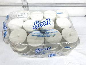 lot 80 image: 1 Package NEW Scott 04007 36-Pack 2-Ply Coreless Standard Roll Toilet Paper - White