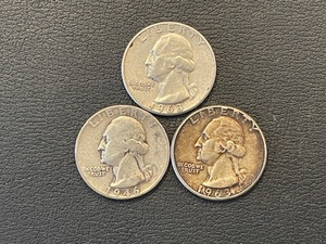 lot 3 image: Washington Silver Quarters