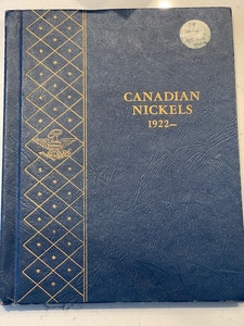 lot 9 image: Canadian Nickels and Book