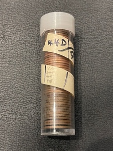lot 33 image: Tube of Lincoln Wheat Cents