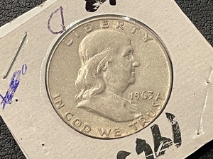 lot 47 image: 1963-D Franklin Half Dollar