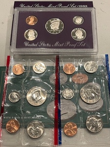 lot 64 image: 1993-S Proof Set and 1993 P&D Mint Set