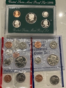 lot 67 image: 1998-S Proof Set and P&D Mint Sets
