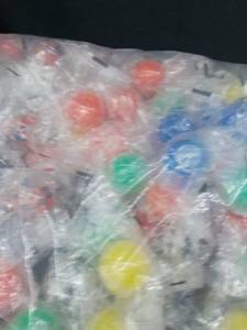 Lot of Mixed Color Plastic Balls