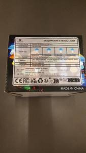 Nowsok Mushroom String Lights and Frys Chocolate Cream Bar Lot