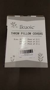 Ikuoic Throw Pillow Covers (Pack of 2) - 22x22 Inch
