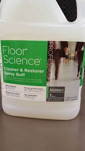 Lot of 3 Floor Science Cleaner & Restorer Spray Buff 1 Gal