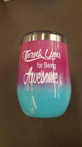 Set of Four Thank You For Being Awesome Tumblers