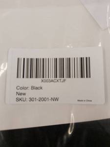 Set of Two Black Items in New Condition