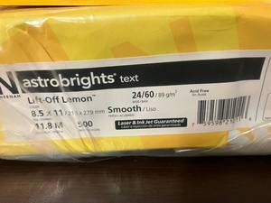 Astrobrights Copy Paper