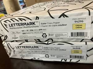 Cream and Ivory Copy Paper