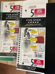 Five Star Notebooks