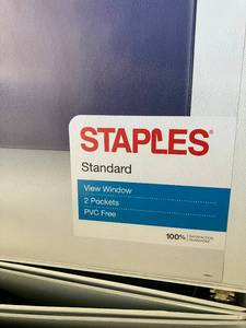 One-Inch Three Ring Binders