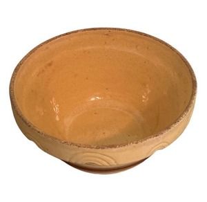 lot 43 image: Vintage 10 Robinson Ransbottom Pottery Spongeware Mixing Bowl
