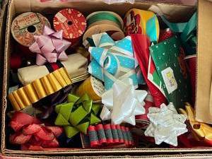 lot 71 image: Huge HolidayChristmas Wrapping Supplies Lot