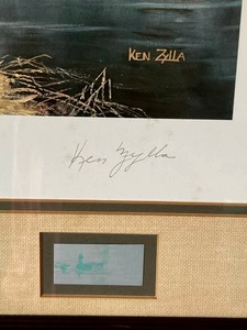lot 74 image: Museum Sealed Ken Zylla Signed and Limited Edition (147777) After the Storm - Mallards Art Print with Printing Plate Piece in a 30 x 34 Frame