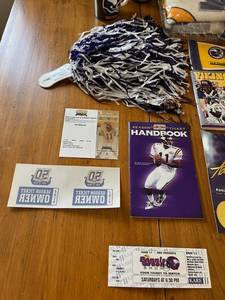 lot 109 image: Vintage Minnesota Vikings Memorabilia Lot