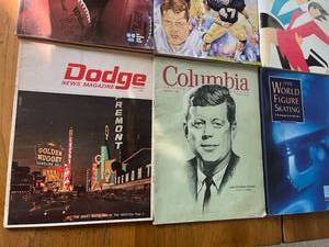 lot 113 image: Neat Vintage Magazines Lot including 1965 Dodge News, 1967 Hot Rod, Sept 3, 1982 Game Day, Farm Magazines, and More