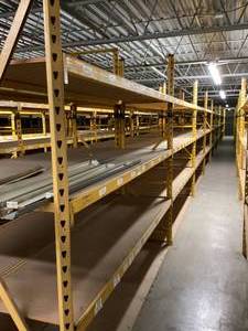 Industrial Shelves 30 x 9 x 9 Tall, 12 Sections